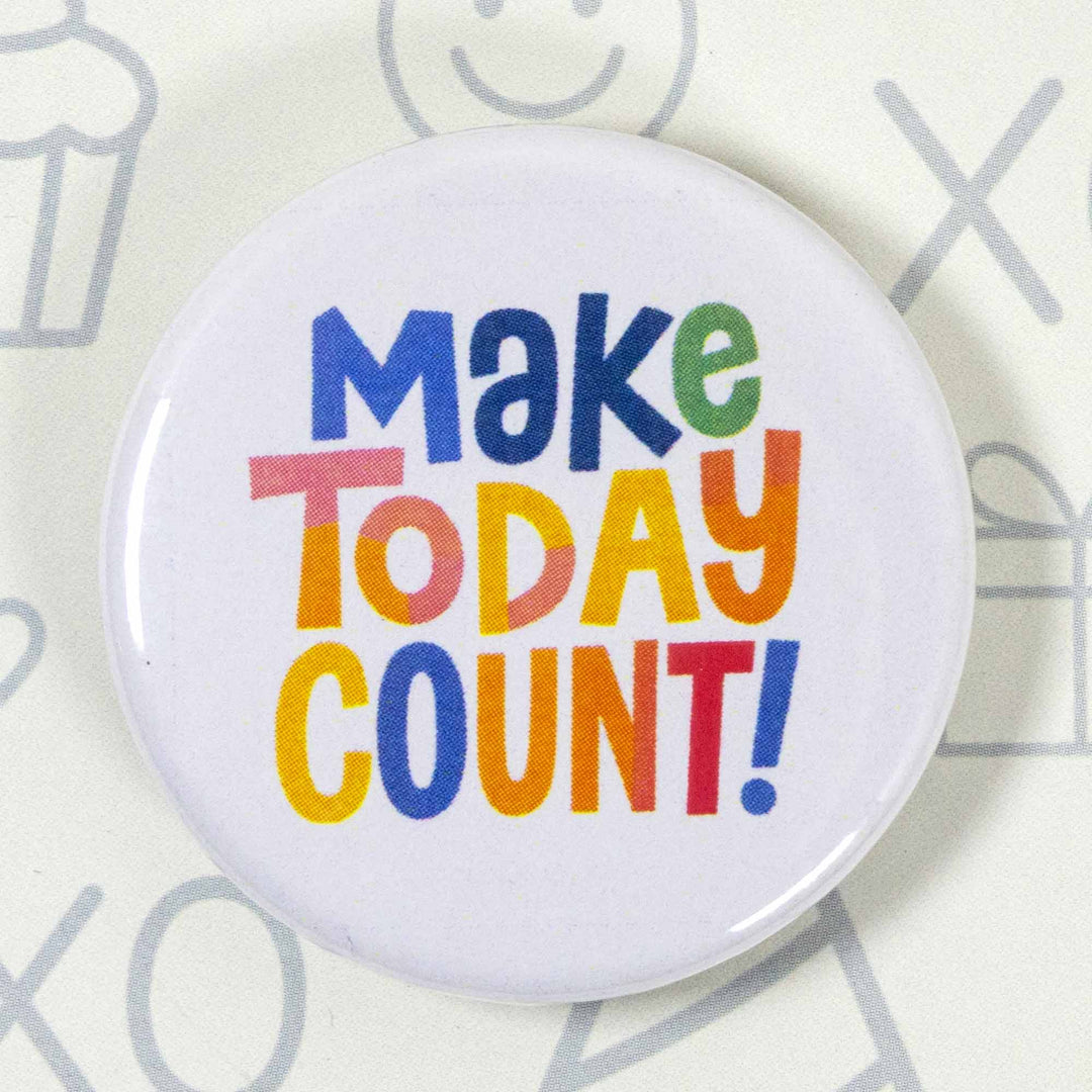 Motivational Button & Magnet Gift Set – 4 Pack Affirmation Pins | Positive Quote Collectibles