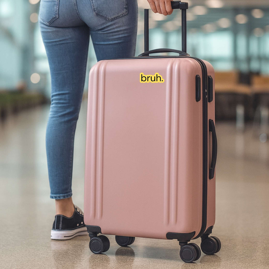 Bruh. Sticker – Funny Minimalist Vinyl Decal, 3.25 x 1.5 in