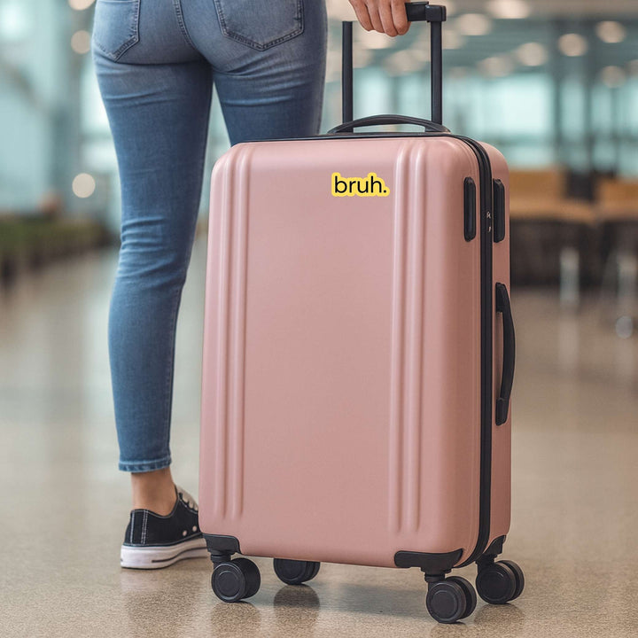 Bruh. Sticker – Funny Minimalist Vinyl Decal, 3.25 x 1.5 in