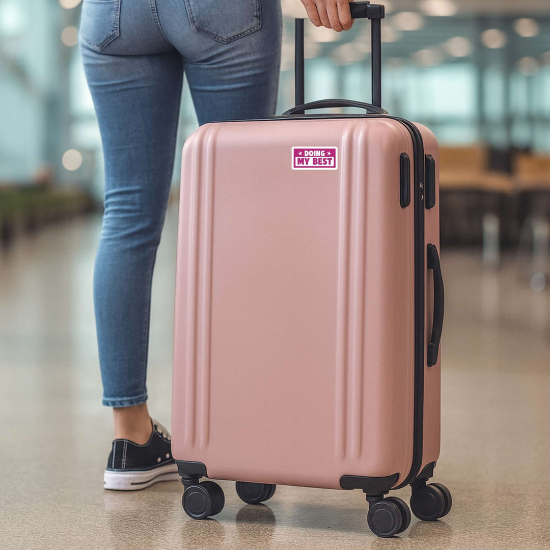 Doing My Best Sticker – Motivational Vinyl Decal, 3.5 x 1.75 in