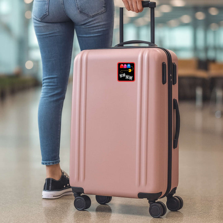 Nom Nom Sticker – Retro Arcade Vinyl Decal, 2.75 x 3 in