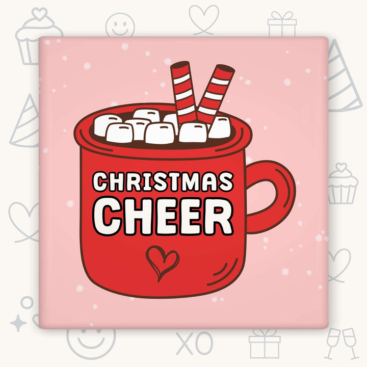 Christmas Cheer Magnet – Hot Cocoa Holiday Design
