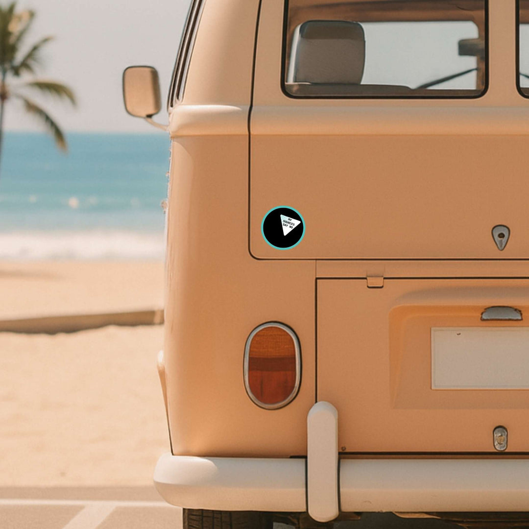 My Sources Say No 3x3 Sticker