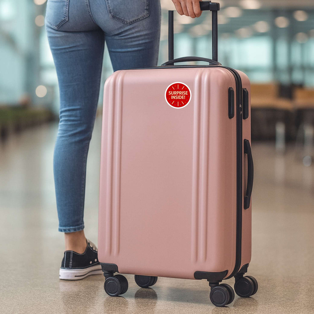 Surprise Inside! Sticker – Fun Gift Packaging Vinyl Decal, 3 x 3 in