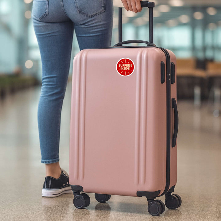 Surprise Inside! Sticker – Fun Gift Packaging Vinyl Decal, 3 x 3 in