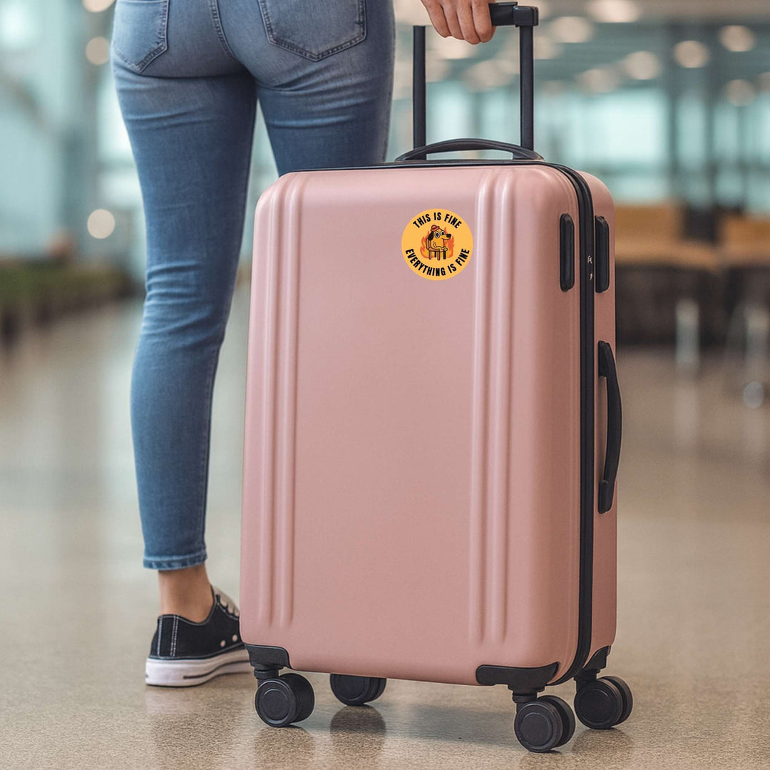 This Is Fine 3x3 Sticker