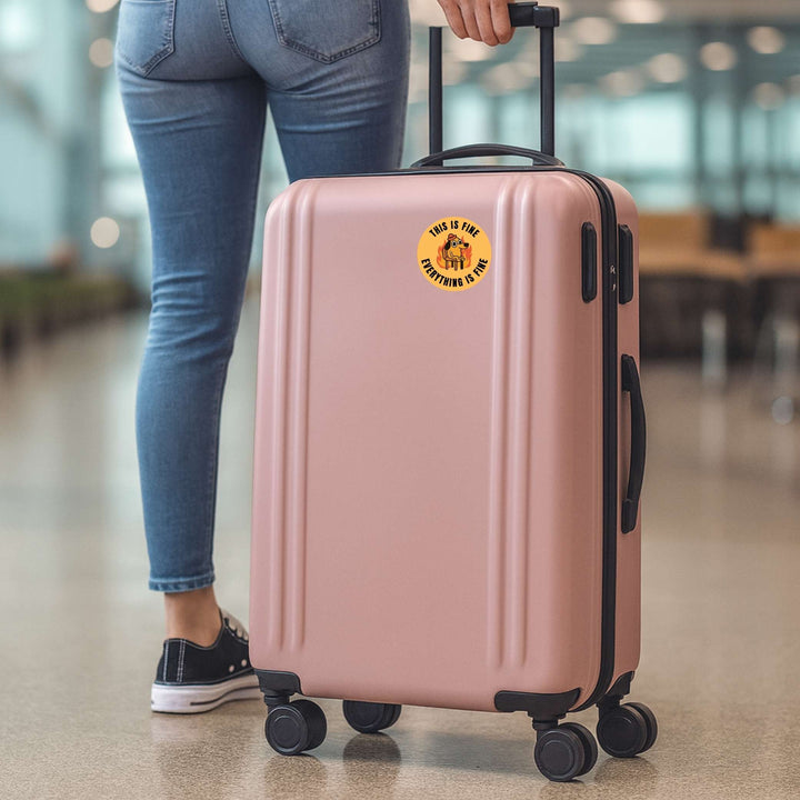 This Is Fine 3x3 Sticker